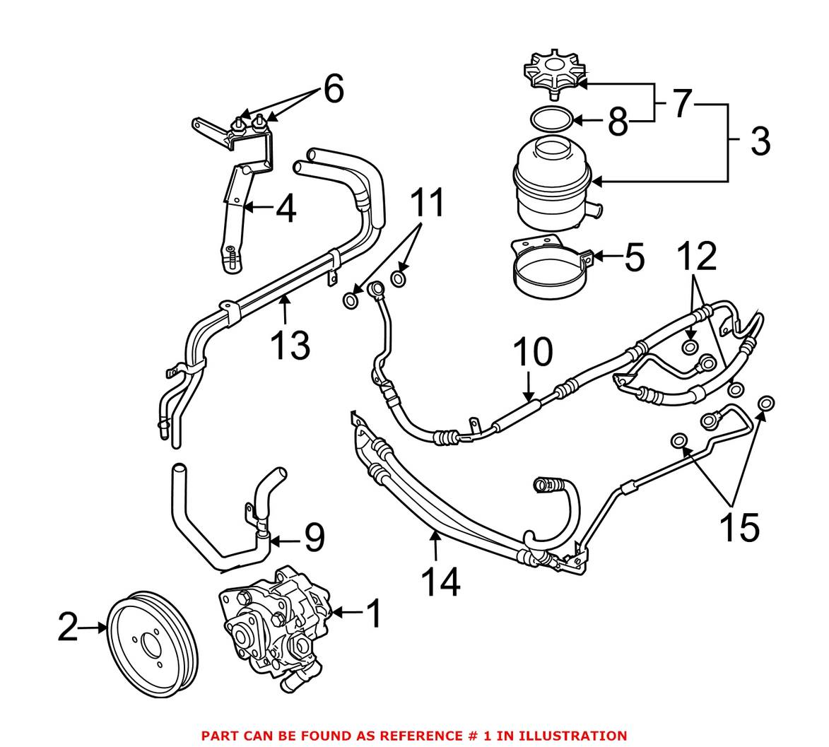 BMW Power Steering Pump (New) 32412282951